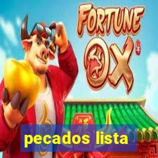 pecados lista